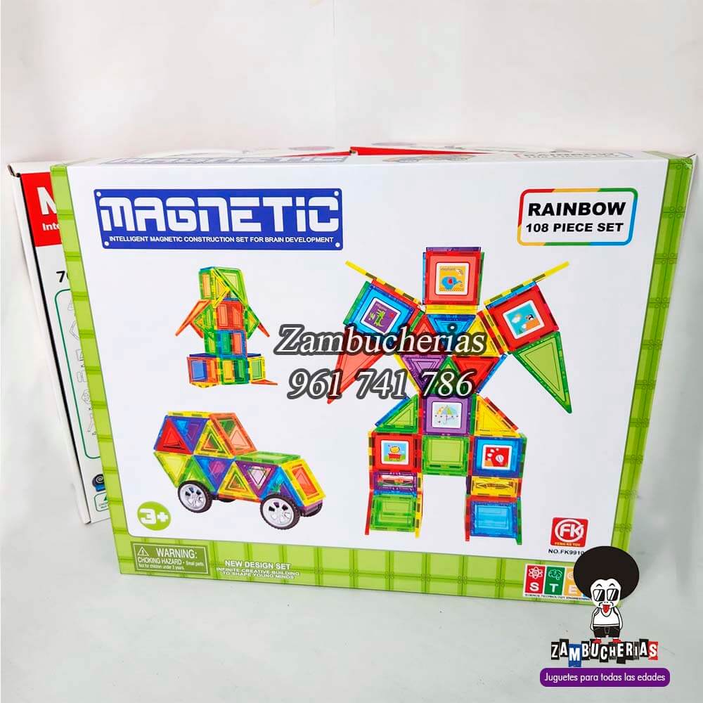 robot_108piezas juego de bloques magneticos