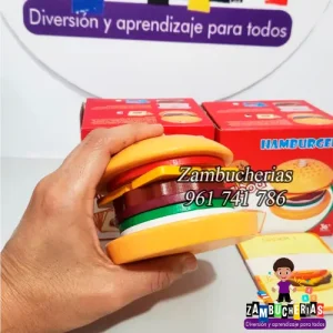 hamburguesa de madera